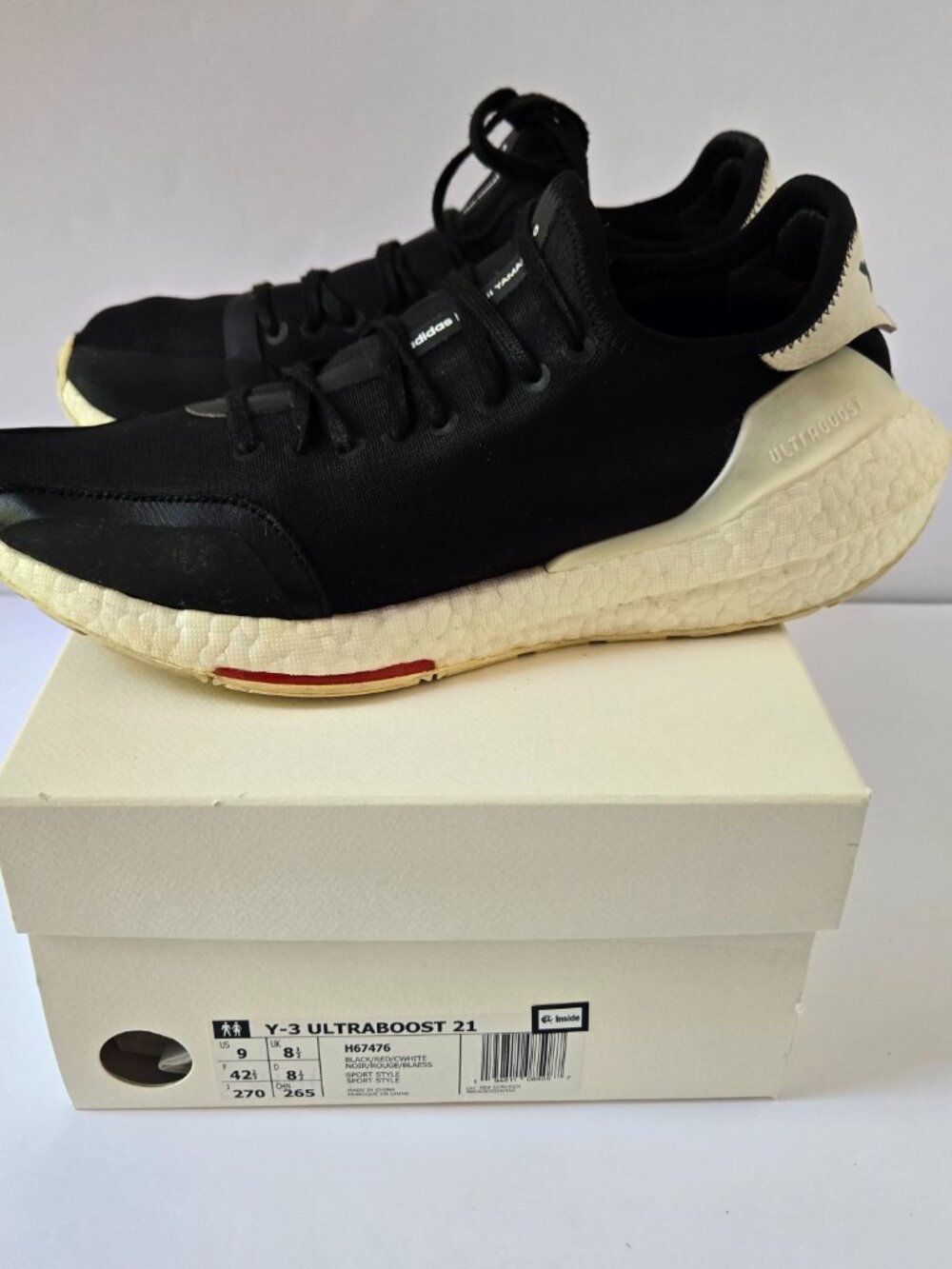 Adidas Y-3 Ultraboost 21 Runner Sneakers